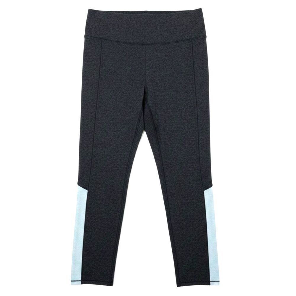We Over Me Charcoal Blue Colorblock Side Stripe Athleisure Athletic Leggings M